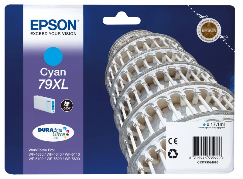 Epson Cartouche T7902 Cyan XL pour WF-5xxx